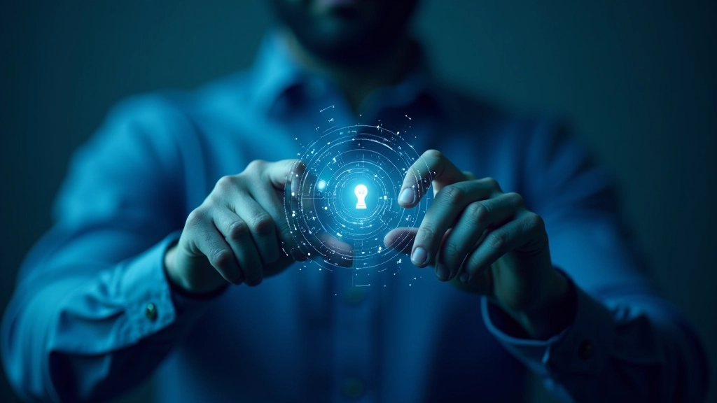 Illustration de cybermenaces avec représentation visuelle des attaques de phishing, ransomware, et vol de données financières