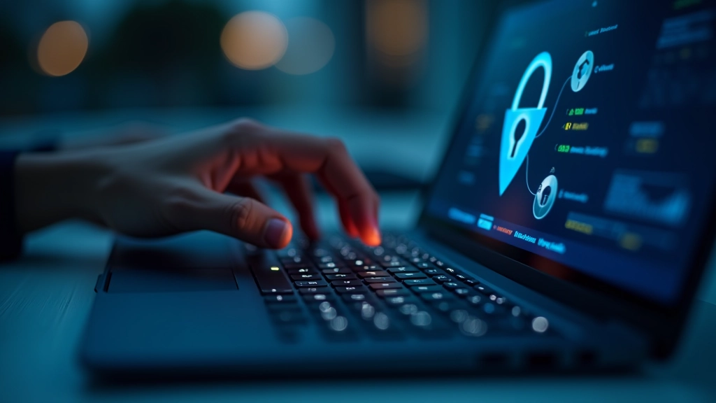 Clavier d'ordinateur avec symboles de sécurité et de cryptographie pour la protection des données financières