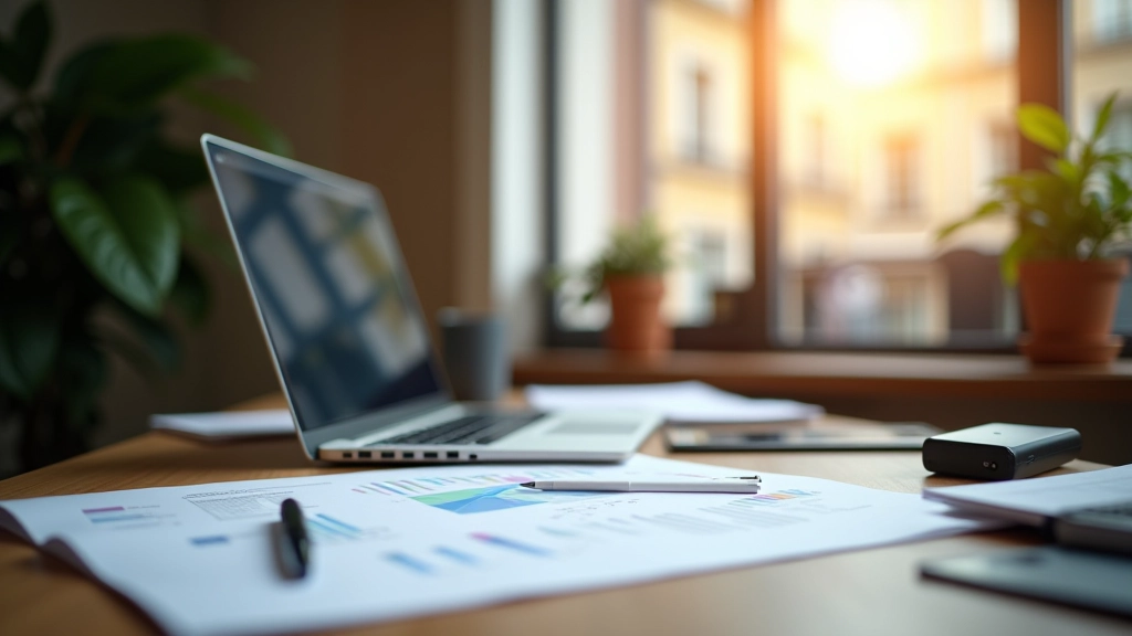 Espace de travail d'entrepreneur avec portefeuilles numériques et solutions de paiement innovantes