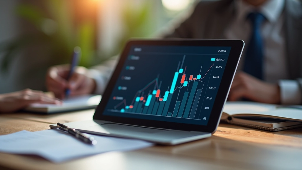 Graphique de croissance financière avec courbes de rendement positives