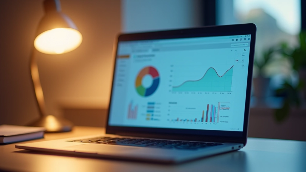Écran d'ordinateur affichant un tableau de bord de paiements en ligne avec graphiques de transactions et statistiques financières en temps réel